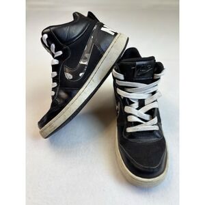 Nike‎ Air Court Borough Youth High Top Shoes Size 4 Camo Gray/Black